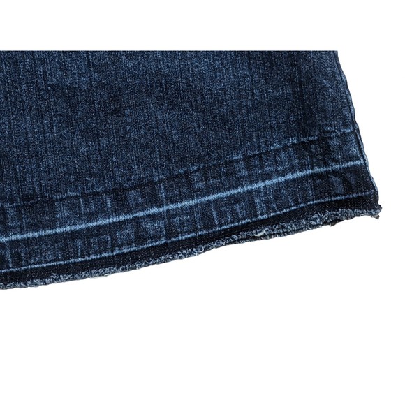 French Cuff Women Blue Denim Skirt Sz 24W - Picture 4 of 10